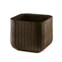 Doniczka Keter Cube Wood Planter M brązowa
