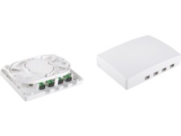 Gniazdo naścienne FTTH 4C (4 x SC simplex) bez adapterów ALANTEC