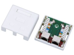 Gniazdo natynkowe STP kat.5e 2xRJ45 ALANTEC