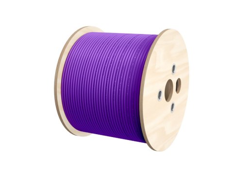 Kabel F/UTP kat.6 LSOH Dca 4x2x23AWG 500m (FIOLETOWApowłoka) 25 lat gwarancji, badanie jakości laboratorium INTERTEK (USA) ALANT