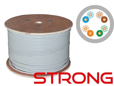 WZMOCNIONY kabel U/UTP kat.5e PVC 4PR Eca 500m STRONG - 25 lat gwarancji, badanie jakości laboratorium INTERTEK (USA) ALANTEC