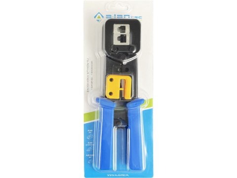 Zaciskarka 8P/6P/4P (RJ45/RJ12/RJ11) do wtyków przelotowych typu EZ ALANTEC Zaciskarka 8P/6P/4P (RJ45/RJ12/RJ11) do wtyków przelotowych typu EZ ALANTEC