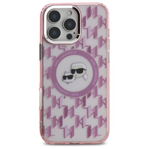 Karl Lagerfeld IML Monogram Karl & Choupette Head MagSafe - Etui iPhone 16 Pro Max (różowy) Karl Lagerfeld IML Monogram Karl & Choupette Head MagSafe - Etui iPhone 16 Pro Max (różowy)