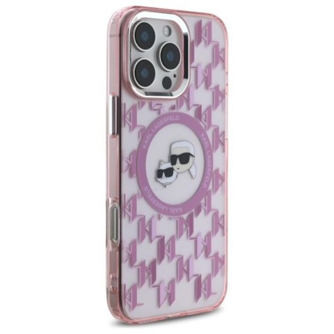 Karl Lagerfeld IML Monogram Karl & Choupette Head MagSafe - Etui iPhone 16 Pro Max (różowy) Karl Lagerfeld IML Monogram Karl & Choupette Head MagSafe - Etui iPhone 16 Pro Max (różowy)