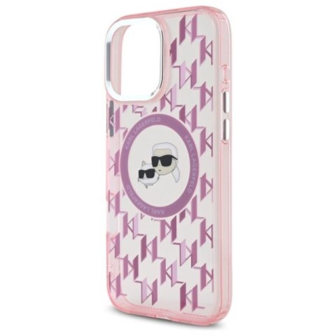 Karl Lagerfeld IML Monogram Karl & Choupette Head MagSafe - Etui iPhone 16 Pro Max (różowy) Karl Lagerfeld IML Monogram Karl & Choupette Head MagSafe - Etui iPhone 16 Pro Max (różowy)