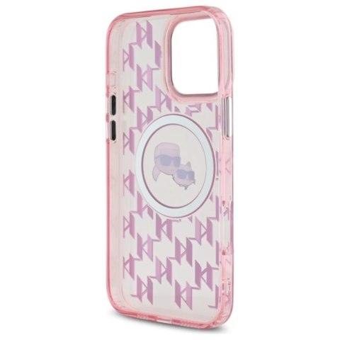 Karl Lagerfeld IML Monogram Karl & Choupette Head MagSafe - Etui iPhone 16 Pro Max (różowy) Karl Lagerfeld IML Monogram Karl & Choupette Head MagSafe - Etui iPhone 16 Pro Max (różowy)
