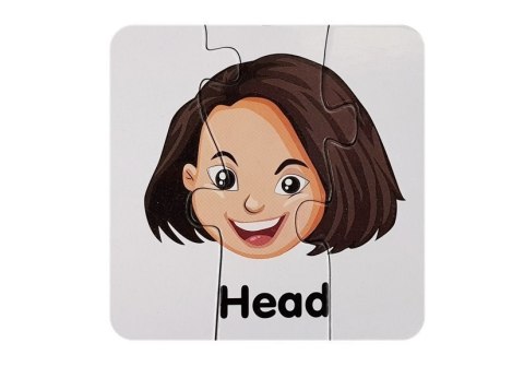 Puzzle Edukacyjne Układanka Części Ciała 10 Połączeń Angielski Puzzle Edukacyjne Układanka Części Ciała 10 Połączeń Angielski