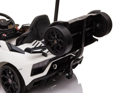 Auto Na Akumulator Lamborghini Aventador SX2018 Biały z Platformą Auto Na Akumulator Lamborghini Aventador SX2018 Biały z Platformą
