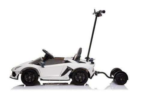 Auto Na Akumulator Lamborghini Aventador SX2018 Biały z Platformą Auto Na Akumulator Lamborghini Aventador SX2018 Biały z Platformą