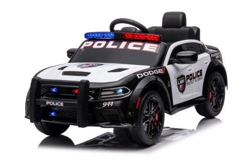 Auto Na Akumulator Dodge Charger Policyjny Biało- Czarny Auto Na Akumulator Dodge Charger Policyjny Biało- Czarny