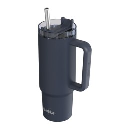 Quokka Stream - Kubek termiczny ze stali nierdzewnej 950 ml ze słomką (Black)