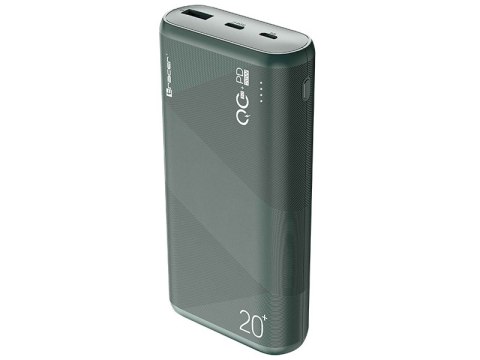Power bank TRACER KORI 20000mAh QC3.0-PD20W GR green Power bank TRACER KORI 20000mAh QC3.0-PD20W GR green