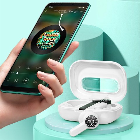WEKOME VA06 Vanguard Series - Bezprzewodowe słuchawki Bluetooth V5.2 TWS z etui ładującym (Biały) WEKOME VA06 Vanguard Series - Bezprzewodowe słuchawki Bluetooth V5.2 TWS z etui ładującym (Biały)
