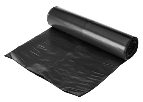 Worki budowlane 120 L, czarne, 10 sztuk, 70 mic Worki budowlane 120 L, czarne, 10 sztuk, 70 mic