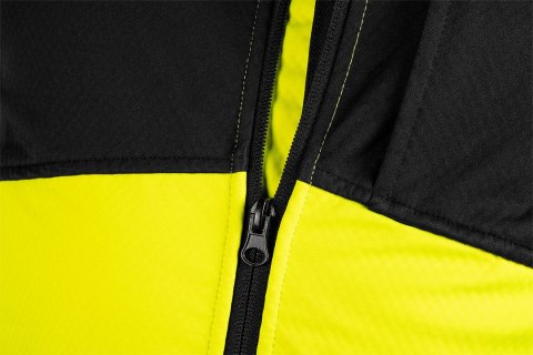 Kurtka robocza ostrzegawcza Softshell, żółta, rozmiar XXL Kurtka robocza ostrzegawcza Softshell, żółta, rozmiar XXL