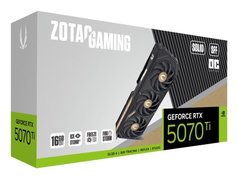 Karta graficzna ZOTAC GAMING GeForce RTX 5070 Ti SOLID SFF OC 16GB Karta graficzna ZOTAC GAMING GeForce RTX 5070 Ti SOLID SFF OC 16GB