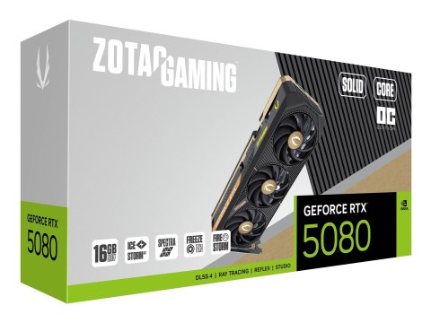 Karta graficzna ZOTAC GAMING GeForce RTX 5080 SOLID Core OC 16GB Karta graficzna ZOTAC GAMING GeForce RTX 5080 SOLID Core OC 16GB
