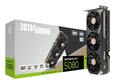 Karta graficzna ZOTAC GAMING GeForce RTX 5080 SOLID Core OC 16GB Karta graficzna ZOTAC GAMING GeForce RTX 5080 SOLID Core OC 16GB