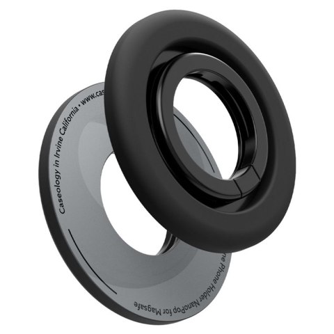 Spigen Nano Pop MagSafe Phone Ring - Magnetyczny uchwyt na palec z funkcją podstawki (Black Sesame) Spigen Nano Pop MagSafe Phone Ring - Magnetyczny uchwyt na palec z funkcją podstawki (Black Sesame)
