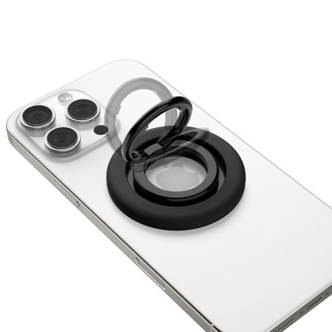 Spigen Nano Pop MagSafe Phone Ring - Magnetyczny uchwyt na palec z funkcją podstawki (Black Sesame) Spigen Nano Pop MagSafe Phone Ring - Magnetyczny uchwyt na palec z funkcją podstawki (Black Sesame)