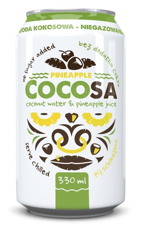 WODA KOKOSOWA Z SOKIEM Z ANANASA 330 ml - DIET-FOOD WODA KOKOSOWA Z SOKIEM Z ANANASA 330 ml - DIET-FOOD