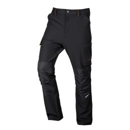Spodnie robocze Mix&Match, 4 way stretch, czarno-pomarańczowe, rozmiar XXXL