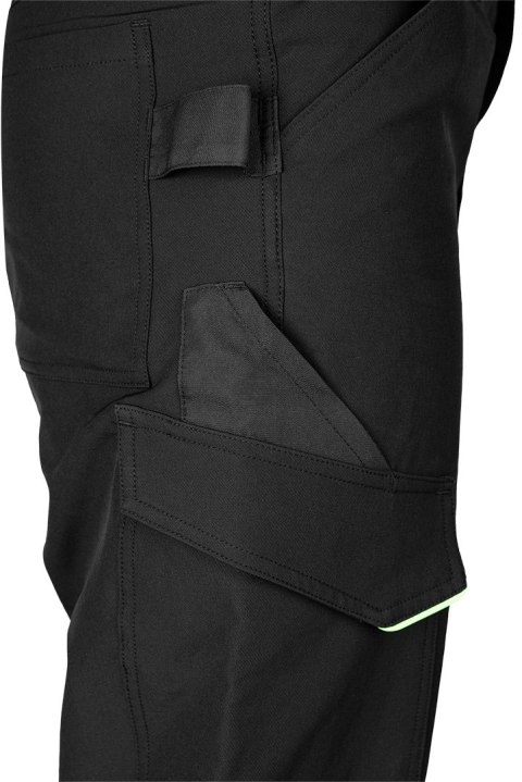 Spodnie robocze Mix&Match, 4 way stretch, czarno-zielone, rozmiar S Spodnie robocze Mix&Match, 4 way stretch, czarno-zielone, rozmiar S
