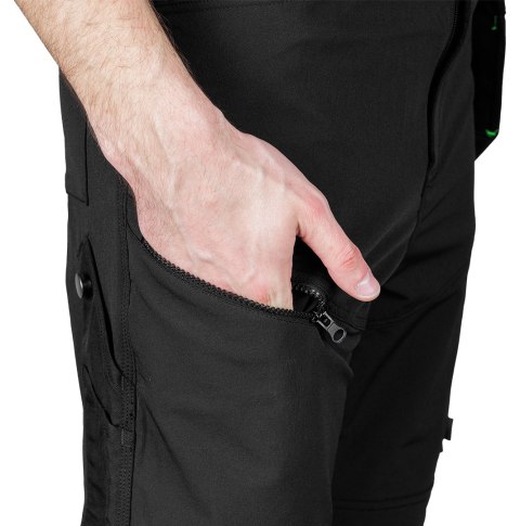 Spodnie robocze Mix&Match, 4 way stretch, z kaburami, Cordura, czarne, rozmiar L Spodnie robocze Mix&Match, 4 way stretch, z kaburami, Cordura, czarne, rozmiar L