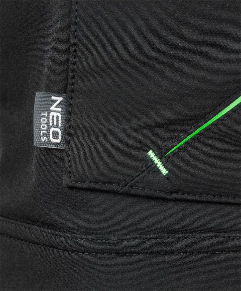 Spodnie robocze Mix&Match, 4 way stretch, z kaburami, Cordura, czarne, rozmiar L Spodnie robocze Mix&Match, 4 way stretch, z kaburami, Cordura, czarne, rozmiar L