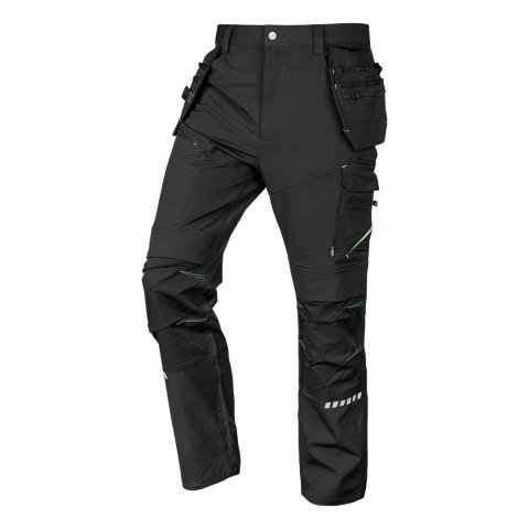 Spodnie robocze Mix&Match, 4 way stretch, z kaburami, Cordura, czarne, rozmiar XXXL Spodnie robocze Mix&Match, 4 way stretch, z kaburami, Cordura, czarne, rozmiar XXXL