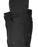 Spodnie robocze Mix&Match, 4 way stretch, z kaburami, Cordura, czarne, rozmiar S