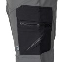 Spodnie robocze Mix&Match, 4 way stretch, z kaburami, Cordura, szaro-czarne, rozmiar M