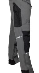 Spodnie robocze Mix&Match, 4 way stretch, z kaburami, Cordura, szaro-czarne, rozmiar M