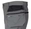 Spodnie robocze Mix&Match, 4 way stretch, z kaburami, Cordura, szaro-czarne, rozmiar XS