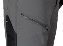 Spodnie robocze Mix&Match, 4 way stretch, z kaburami, Cordura, szaro-czarne, rozmiar XS
