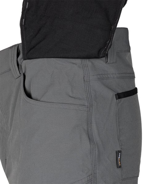 Spodnie robocze Mix&Match, 4 way stretch, z kaburami, Cordura, szaro-czarne, rozmiar S Spodnie robocze Mix&Match, 4 way stretch, z kaburami, Cordura, szaro-czarne, rozmiar S