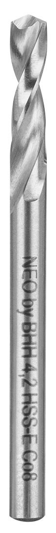Wiertła specjalistyczne do rozwiercania zapieczonych śrub, HSS-E Co8, 3.2-8.5 mm, krótkie, kpl.5szt. Wiertła specjalistyczne do rozwiercania zapieczonych śrub, HSS-E Co8, 3.2-8.5 mm, krótkie, kpl.5szt.