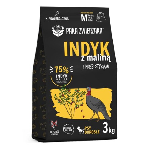 Paka Zwierzaka Seventh Heaven Indyk z maliną ''M'' 3kg Paka Zwierzaka Seventh Heaven Indyk z maliną ''M'' 3kg