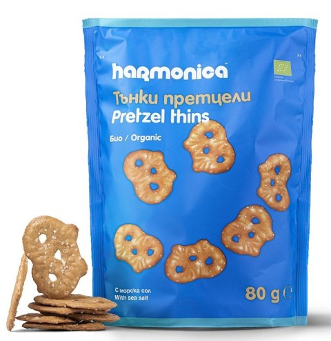 PRECELKI CIENKIE Z SOLĄ MORSKĄ BIO 80 g - HARMONICA PRECELKI CIENKIE Z SOLĄ MORSKĄ BIO 80 g - HARMONICA