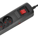 Listwa zasilająca ARC-5 3,0m czarna Armac