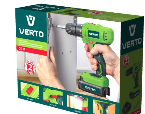 Wiertarko-wkrętarka akumulatorowa 20V, Li-Ion/1.5Ah Wiertarko-wkrętarka akumulatorowa 20V, Li-Ion/1.5Ah
