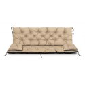 ZESTAW OGRODOWY 100x60x50CM + 2 PODUSZKI 42X42 CM BEŻOWY