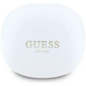 Guess Flat Classic Logo Electroplated - Słuchawki TWS + etui ładujące (biały)