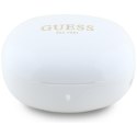 Guess Flat Classic Logo Electroplated - Słuchawki TWS + etui ładujące (biały)