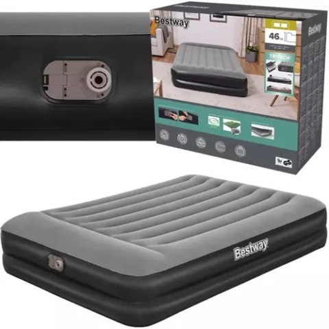 Materac z pompką 203x152x46cm BESTWAY 67403 Materac z pompką 203x152x46cm BESTWAY 67403
