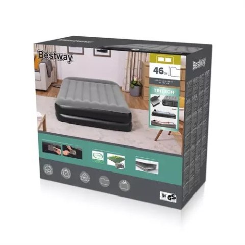 Materac z pompką 203x152x46cm BESTWAY 67403 Materac z pompką 203x152x46cm BESTWAY 67403