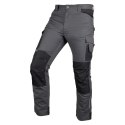 Spodnie robocze Mix&Match, Canvas, wzmocnienia z Cordury, szaro-czarne, rozmiar L