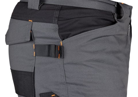 Spodnie robocze Mix&Match, Canvas, wzmocnienia z Cordury, szaro-czarne, rozmiar XXXL Spodnie robocze Mix&Match, Canvas, wzmocnienia z Cordury, szaro-czarne, rozmiar XXXL