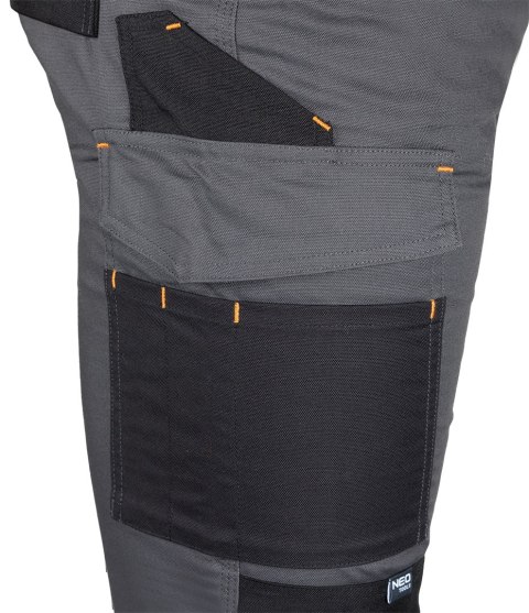 Spodnie robocze Mix&Match, Canvas, wzmocnienia z Cordury, szaro-czarne, rozmiar XXXL Spodnie robocze Mix&Match, Canvas, wzmocnienia z Cordury, szaro-czarne, rozmiar XXXL