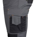 Spodnie robocze Mix&Match, Canvas, wzmocnienia z Cordury, szaro-czarne, rozmiar M